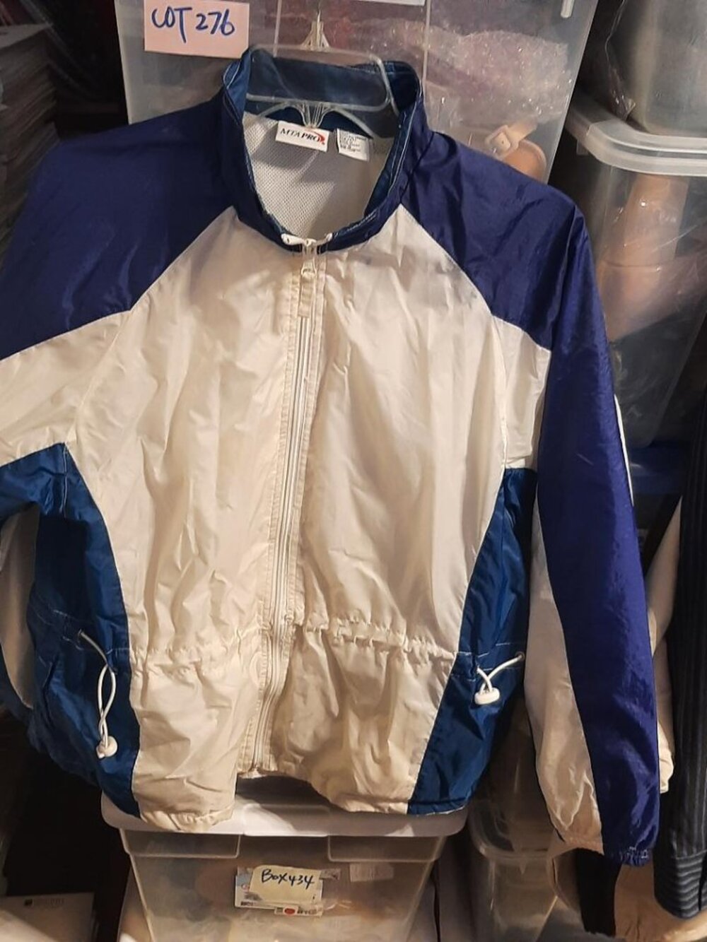 Vintage 90s MTA PRO Windbreaker Jacket MultiColor SzS Minor Defect Good Conditio